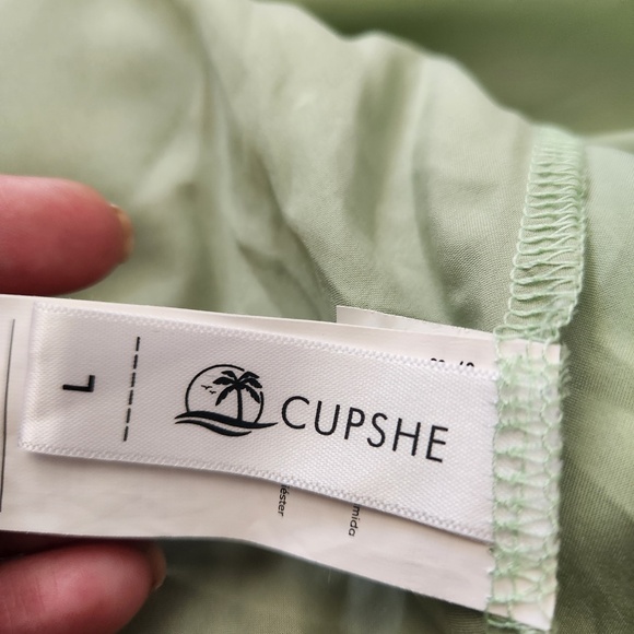 Cupshe Halter Green Dress Large - Picture 8 of 9